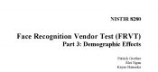 NIST：人脸识别杏鑫总代理供应商测试报告